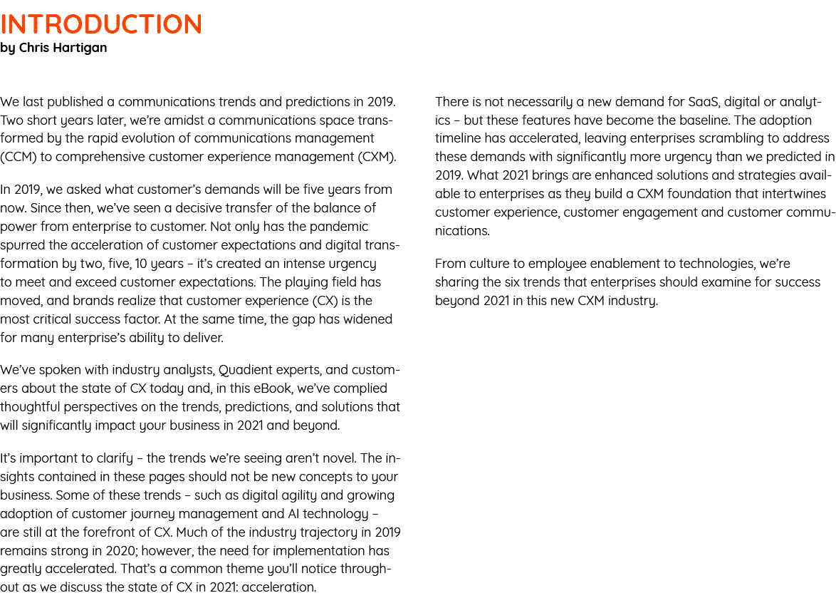 Introduction by Chris Hartigan We last published a communications trends and predictions in 2019  Two short years lat   