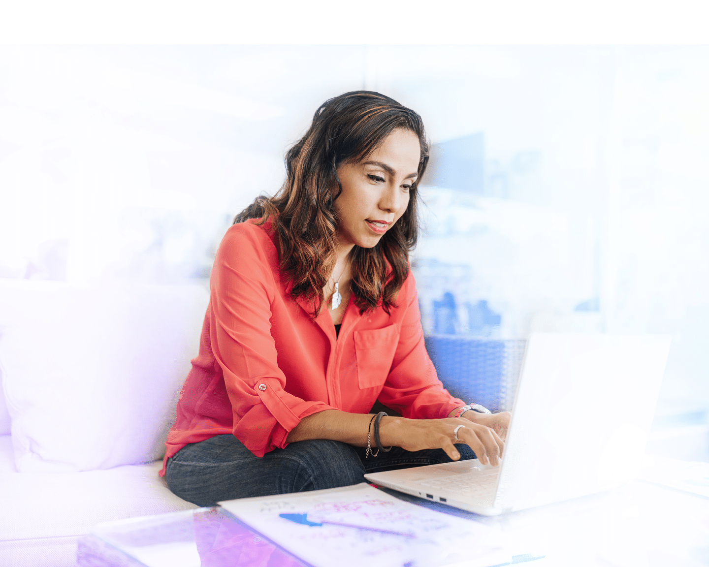 African-American woman working at home due to pandemic isolation  Belgrade, Serbia