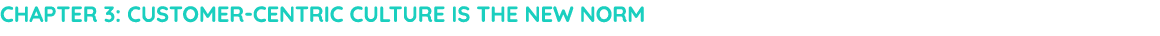 Chapter 3: Customer-centric culture is the new norm 