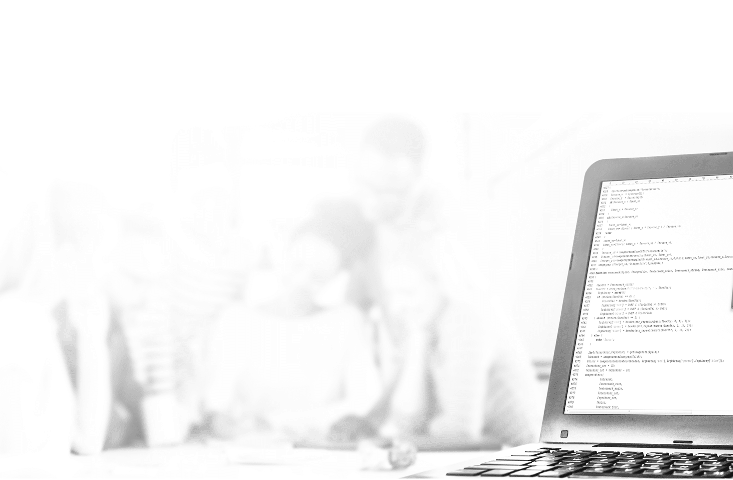 Developing programming and coding technologies  Website design  Programmer working in a software develop company office 